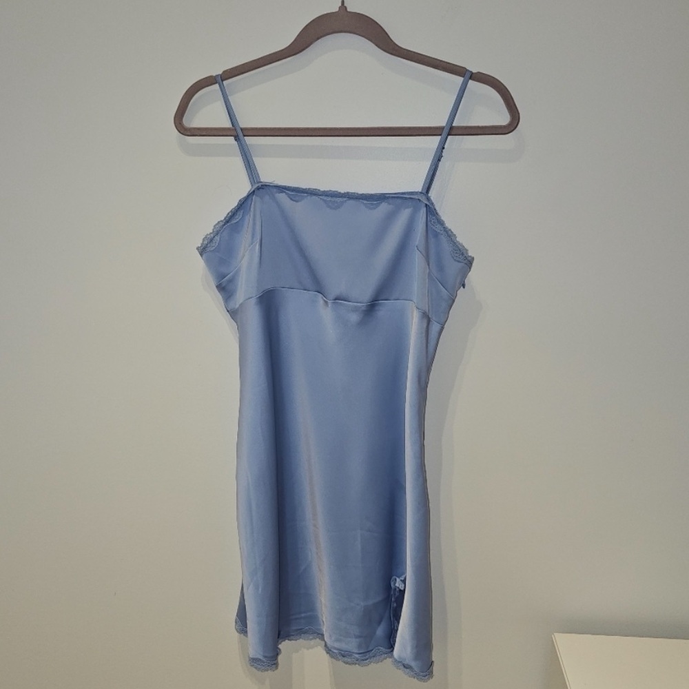 Urban Outfitters Serene Goddess Satin Slip Dress M - Picture 2 of 9